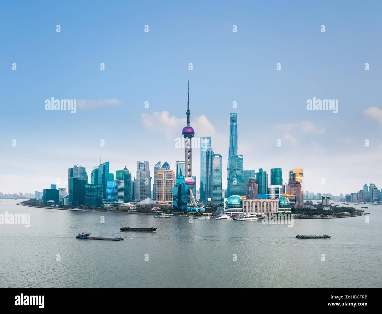 shanghai skyline Stock Photo