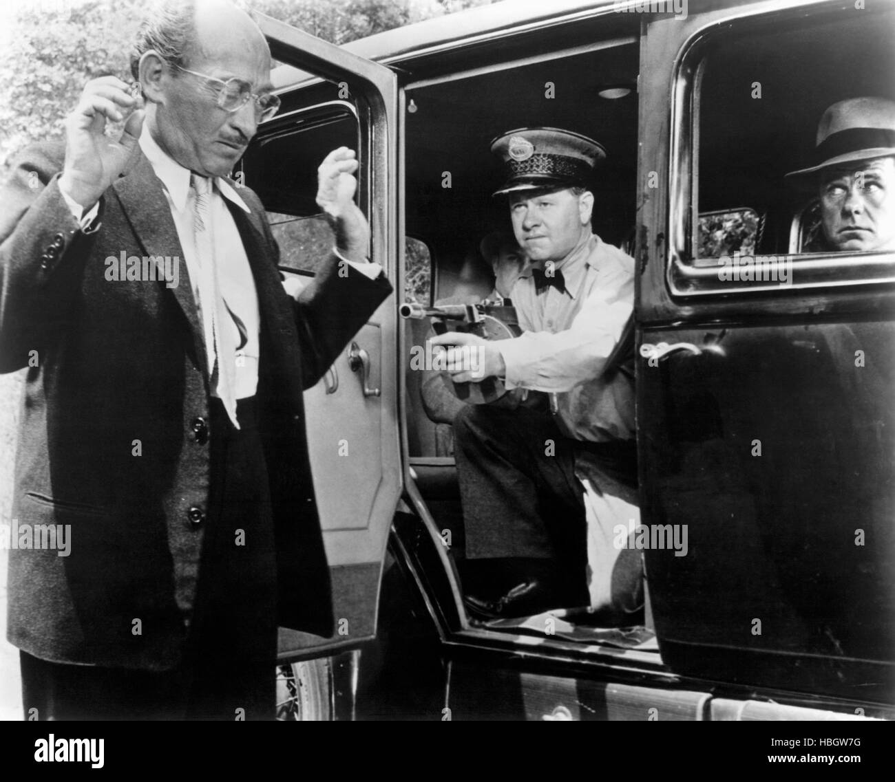 BABY FACE NELSON, George E. Stone, Mickey Rooney, Elisha Cook Jr., 1957 Stock Photo