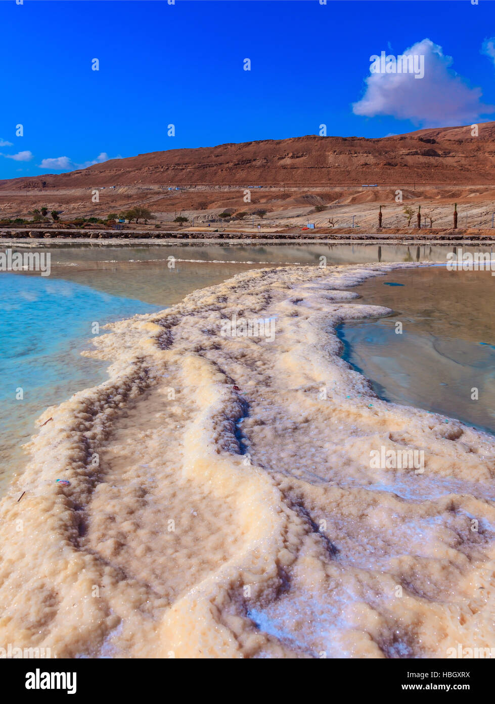 Path from the evaporated salt Stock Photo Alamy