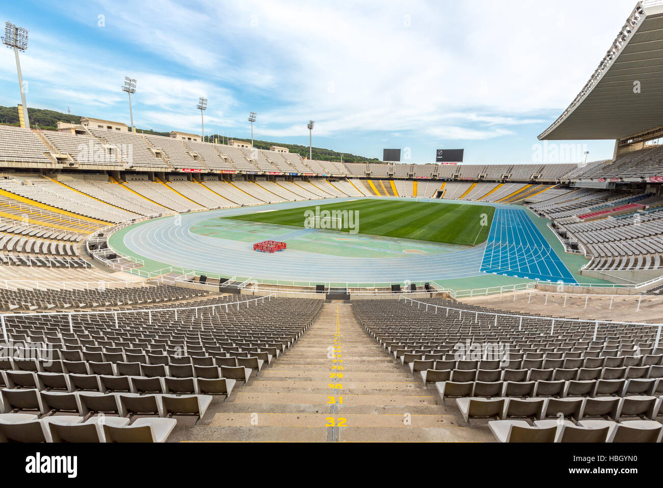 Olympic stadium Barcelona, Spain Stock Photo
