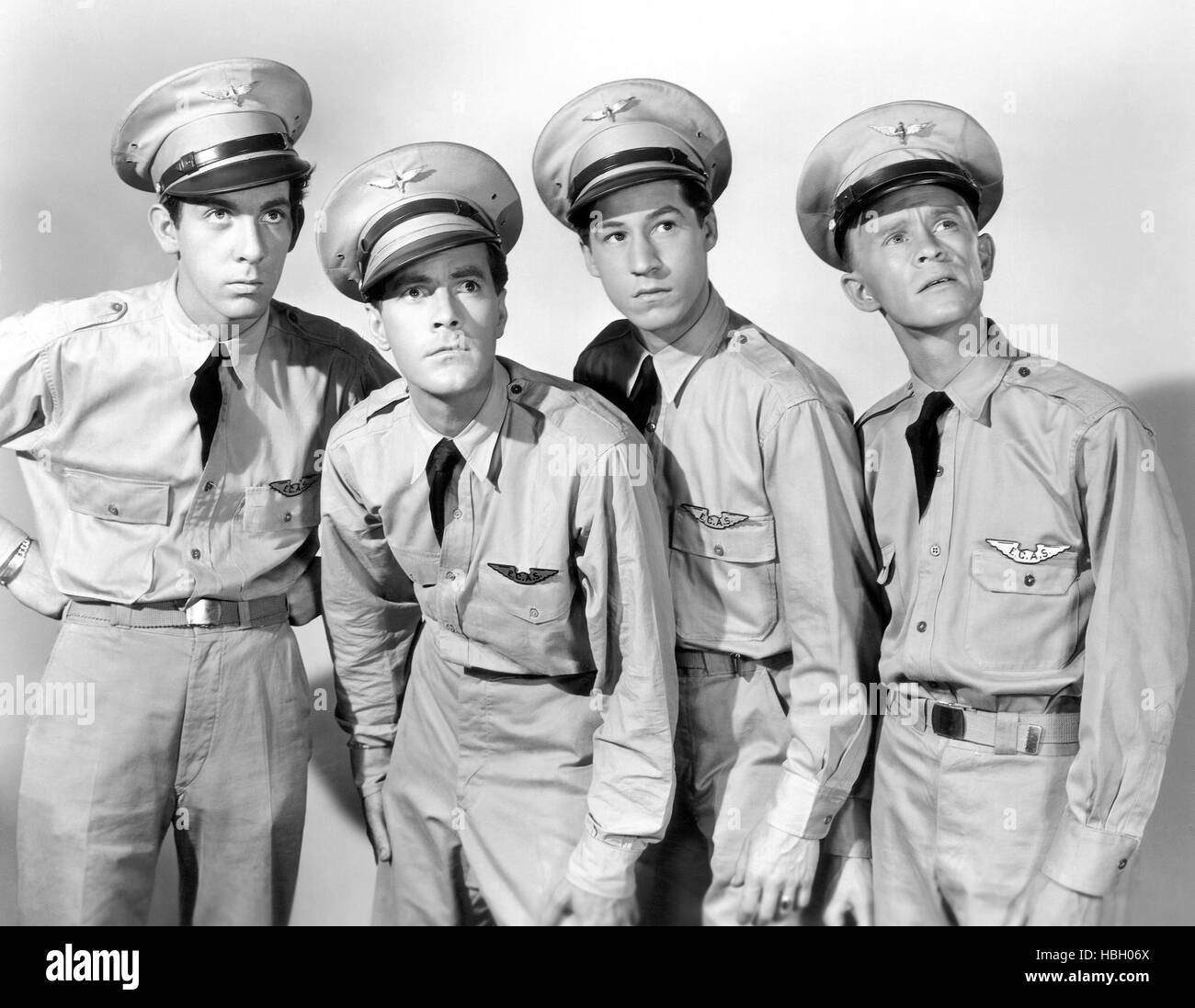 ADVENTURES OF THE FLYING CADETS, from left, Ward Wood, Johnny Downs