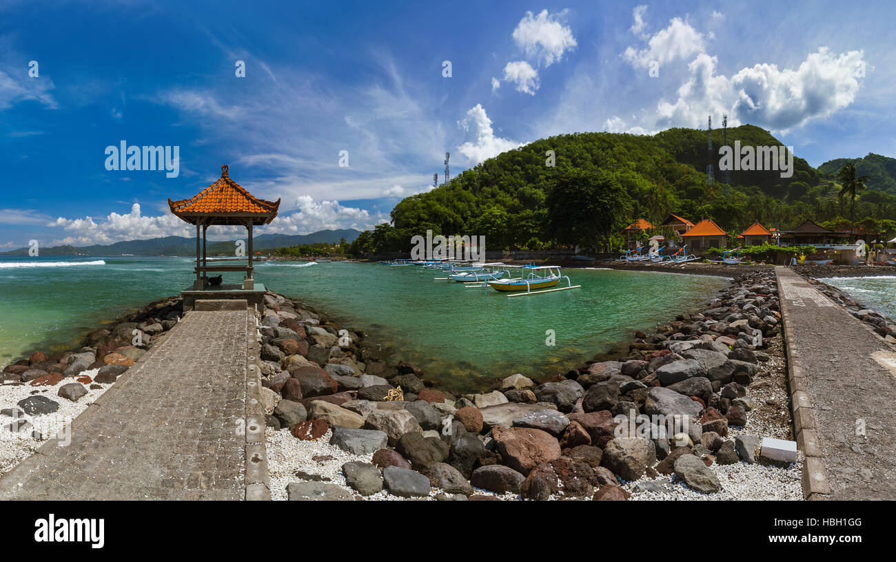 Candidasa Beach - Bali Island Indonesia Stock Photo - Alamy