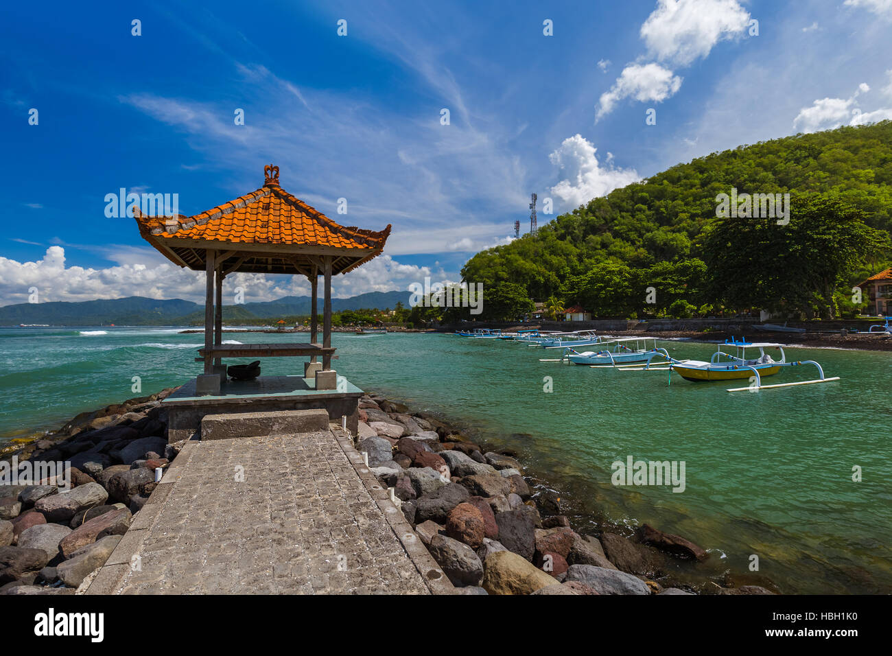 Candidasa Beach - Bali Island Indonesia Stock Photo - Alamy