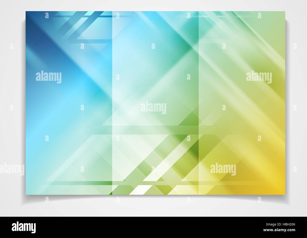 Tri-fold brochure design template Stock Photo - Alamy