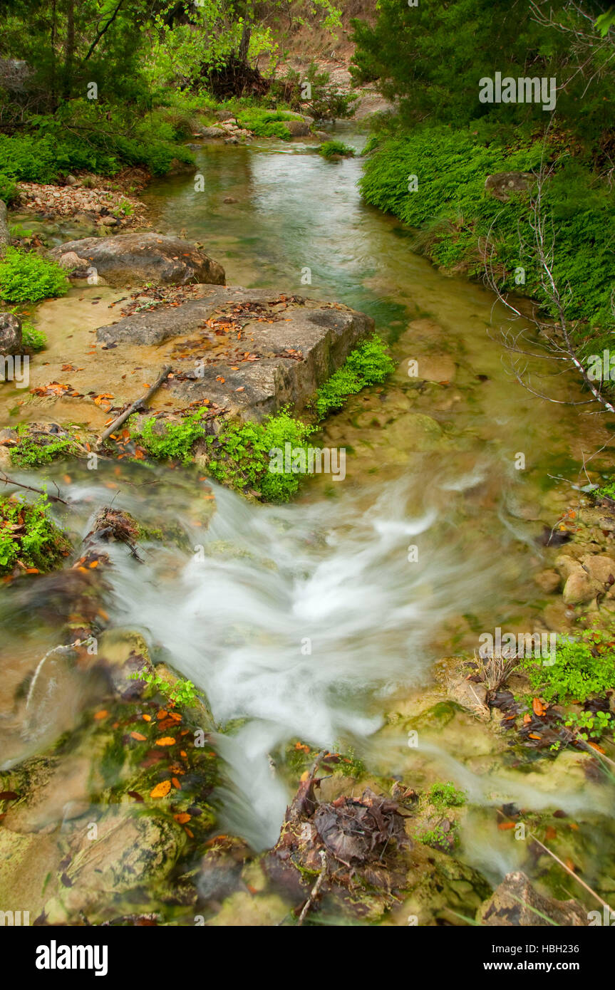 Doeskin Branch Creek cascade, Doeskin Ranch UnitBalcones Canyonlands