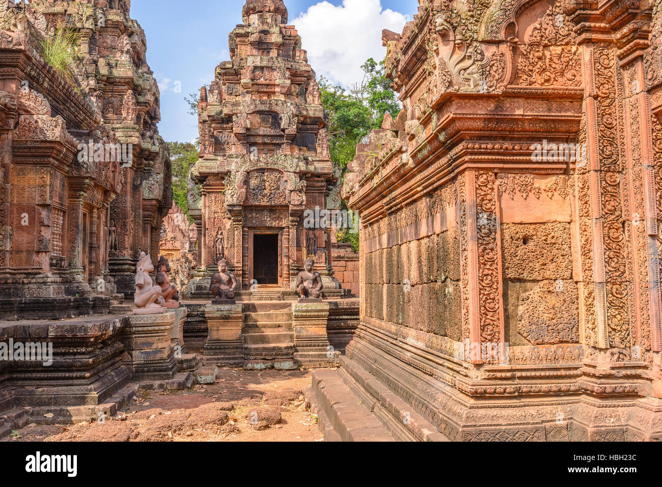 Banteay Srei Temple, Siem Reap, Cambodia Stock Photo
