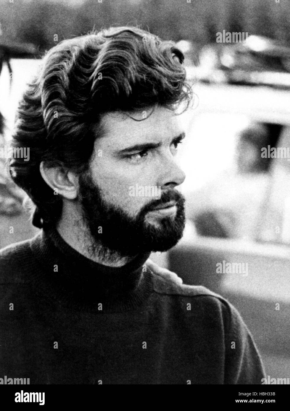 AMERICAN GRAFFITI, director George Lucas on the set, 1973 Stock Photo