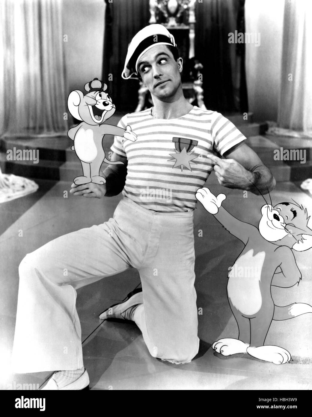 ANCHORS AWEIGH, Gene Kelly, Tom the Cat, and Jerry the Mouse of 'Tom