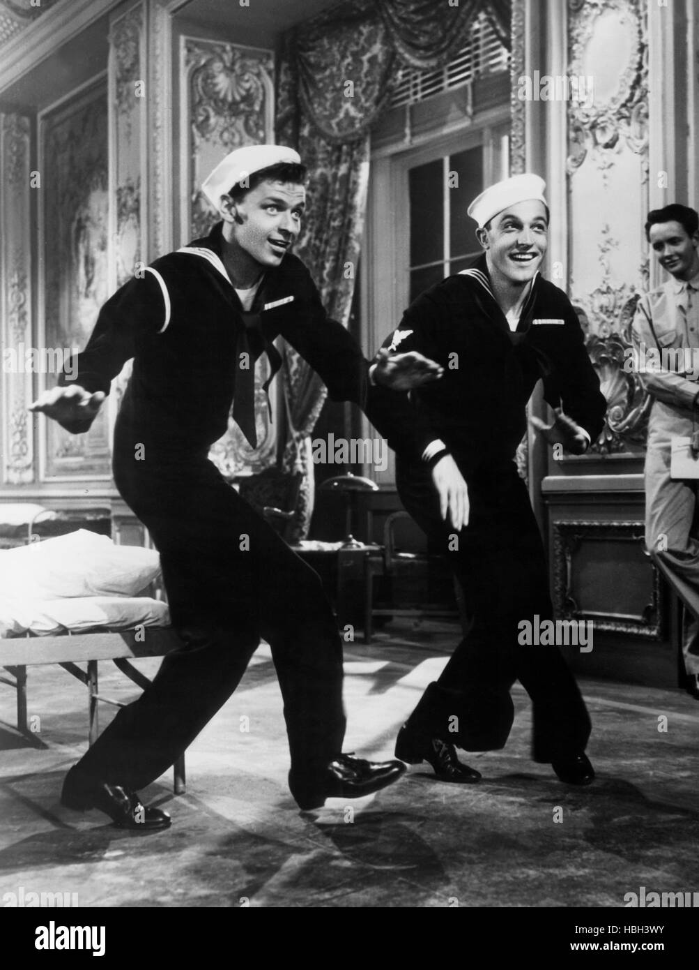 ANCHORS AWEIGH, from left, Frank Sinatra, Gene Kelly, 1945 Stock Photo