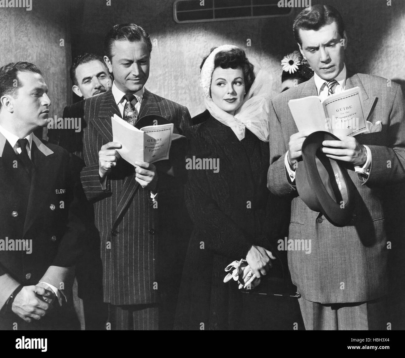 AND BABY MAKES THREE, from left: Joe Recht, Robert Young, Barbara Hale ...