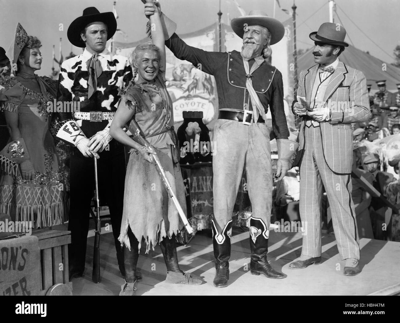 ANNIE GET YOUR GUN, from left: Benay Venuta, Howard Keel, Betty Hutton ...