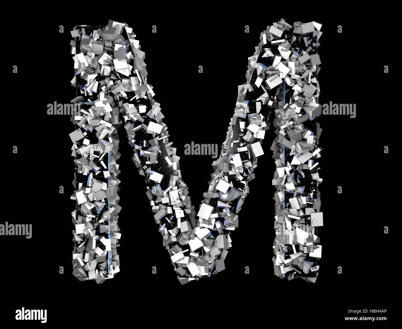 Crystal Letter - M Stock Photo - Alamy