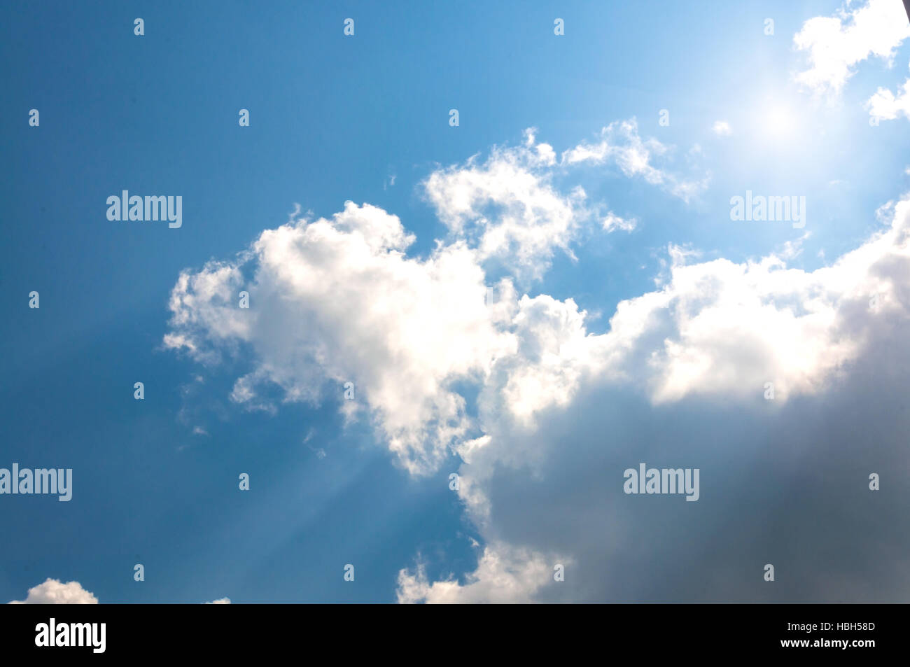 Abstract background of blue sky and clouds Stock Photo - Alamy