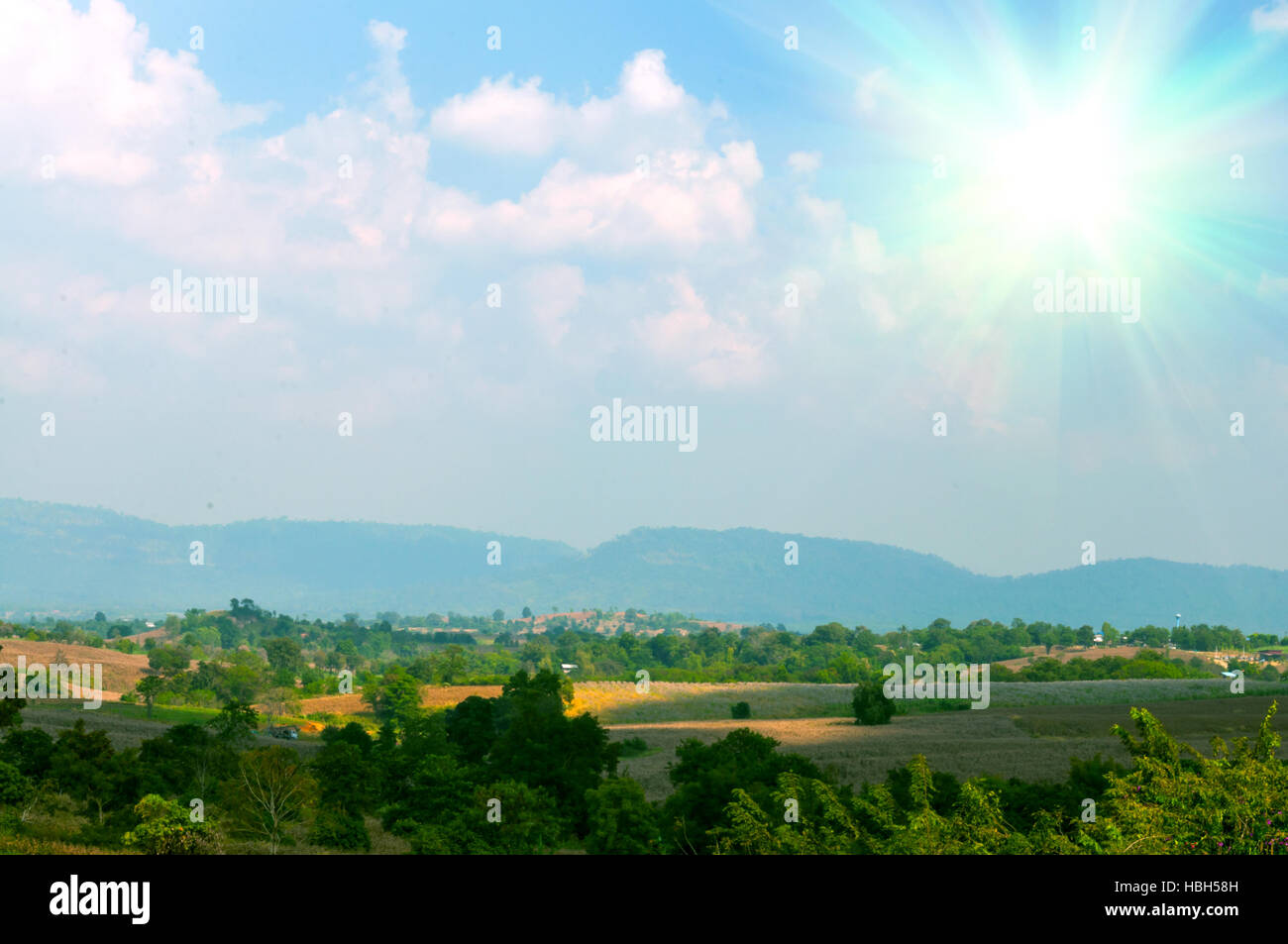 Abstract background of blue sky and clouds Stock Photo - Alamy