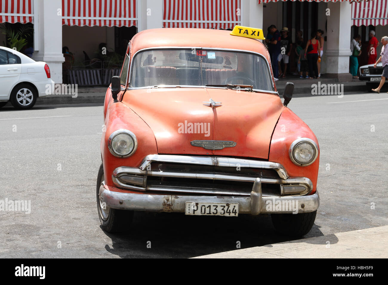 Cuban Taxi Stock Photo