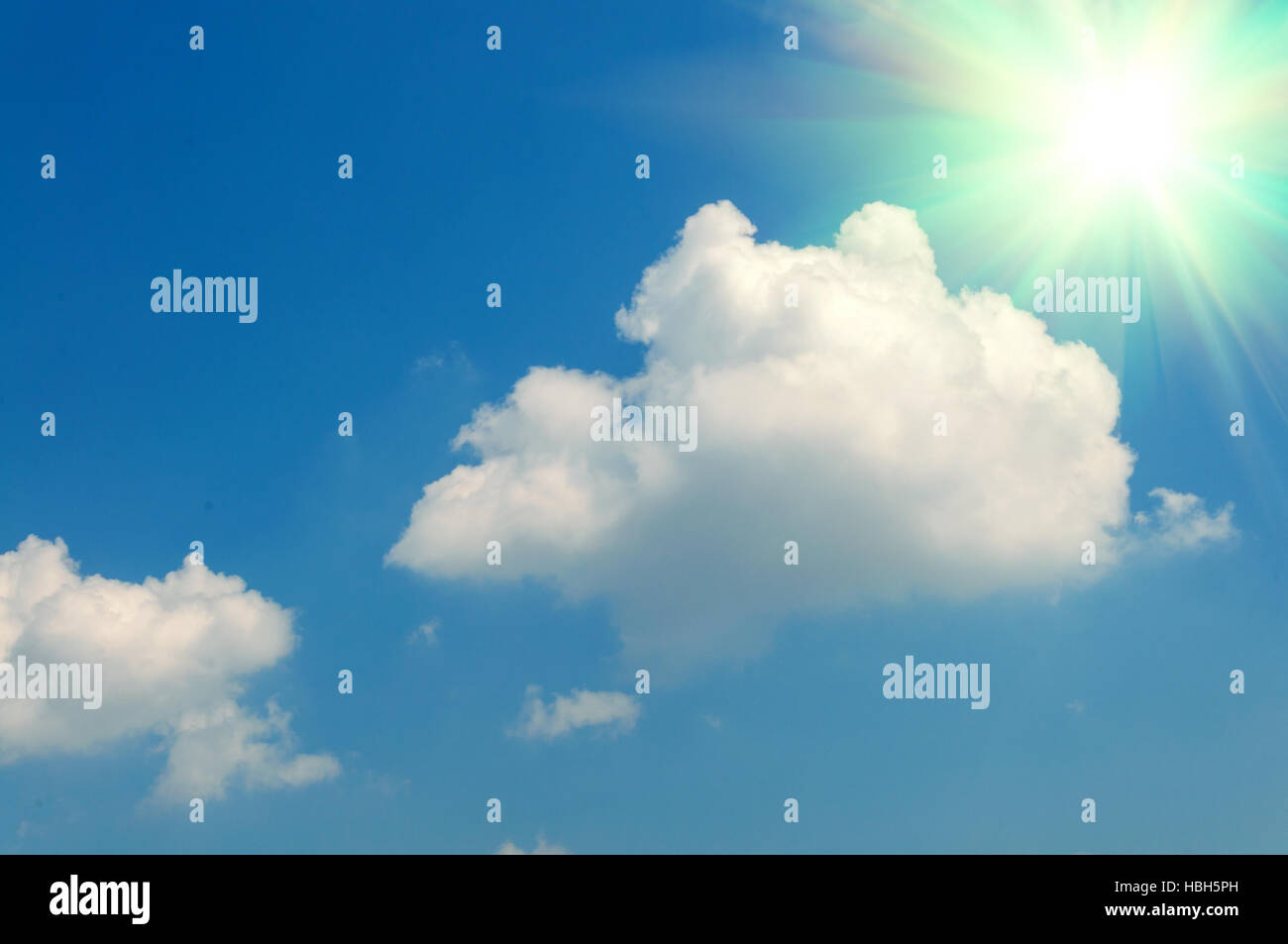 Abstract background of blue sky and clouds Stock Photo - Alamy