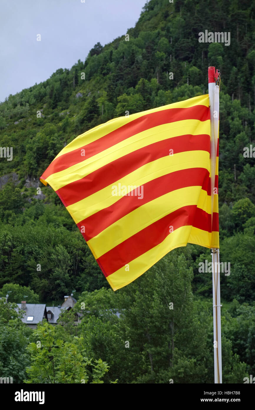 flag of catalonia Stock Photo