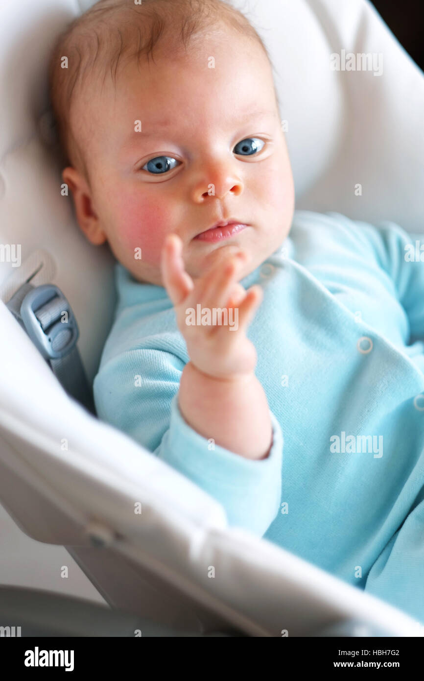 Three months old baby stock photo alamy