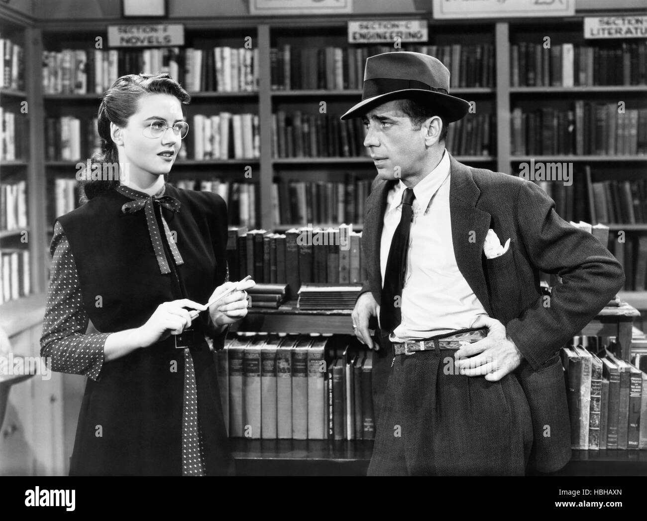 THE BIG SLEEP, from left, Dorothy Malone, Humphrey Bogart, 1946 Stock ...