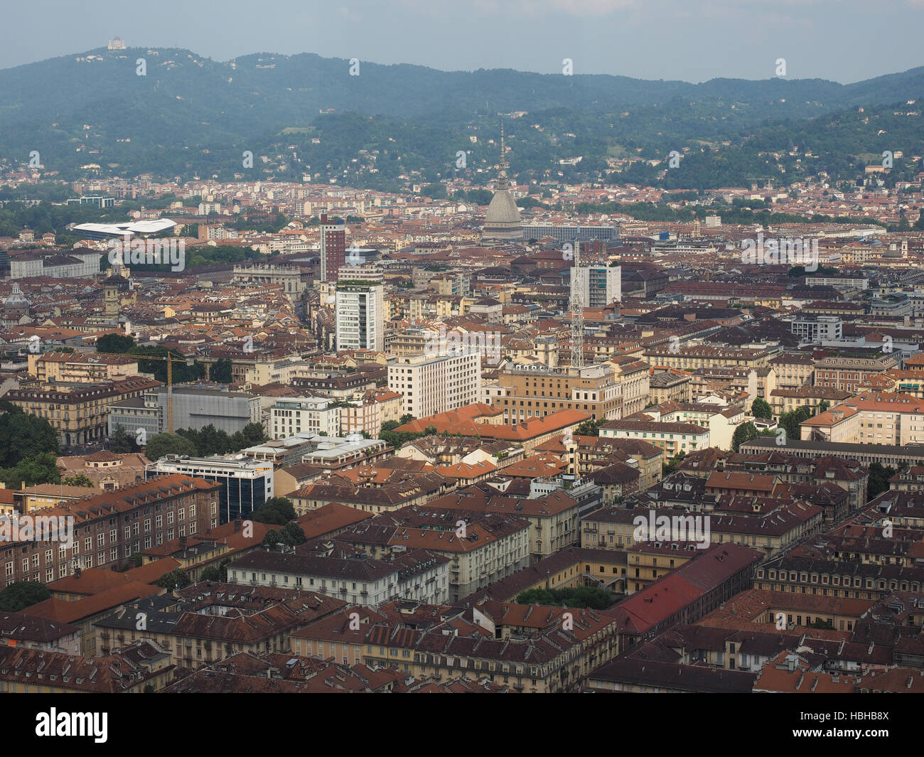 Aerial view of Turin Stock Photo - Alamy