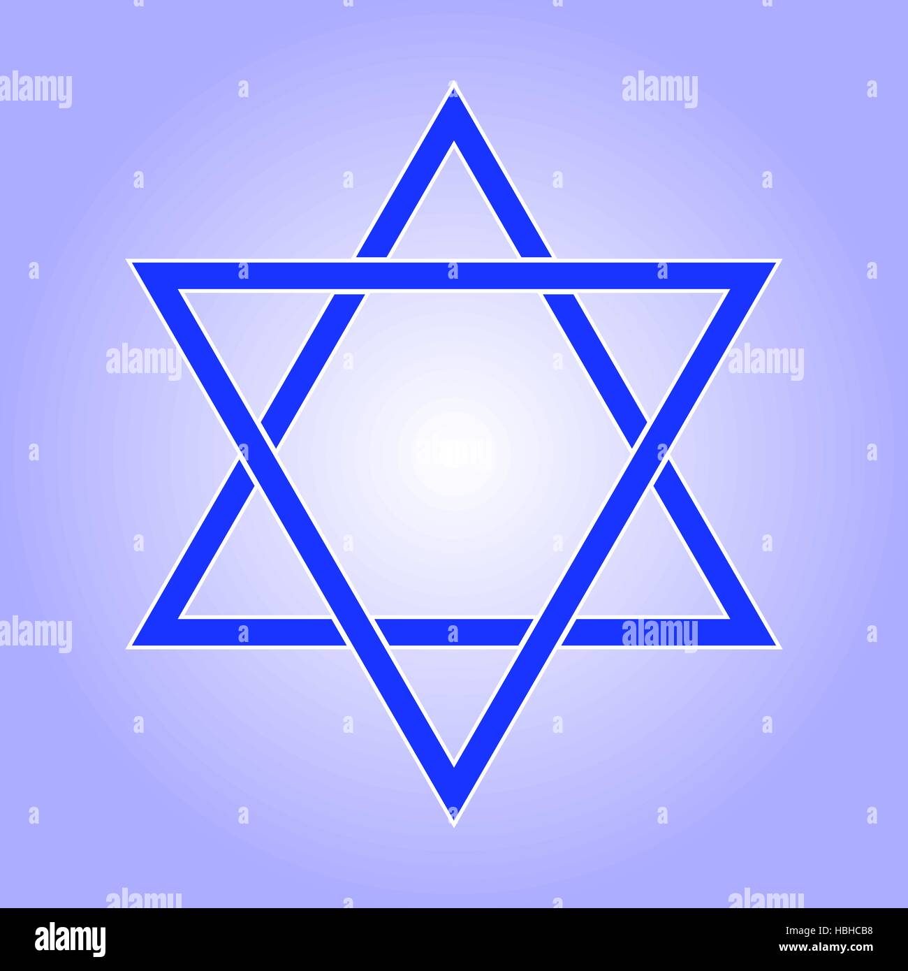 Star of David icon. Star of David flat style. Star of David isolated on