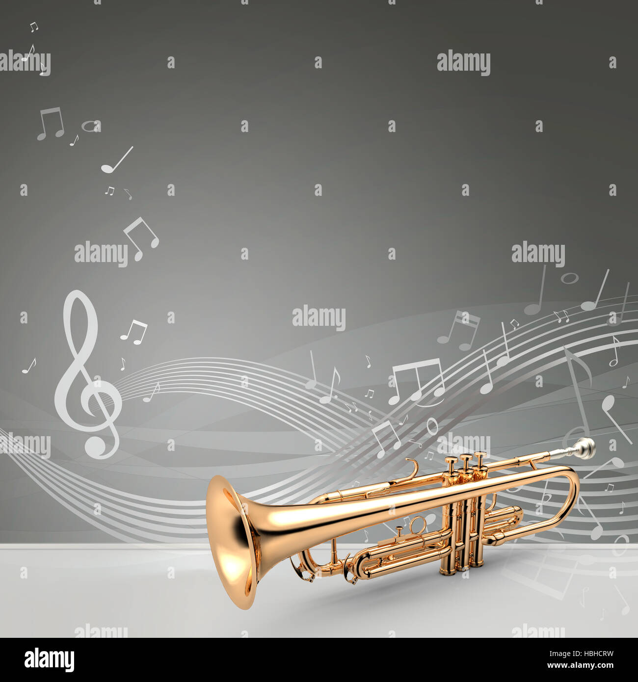 Trumpet 3d hi-res stock photography and images - Alamy