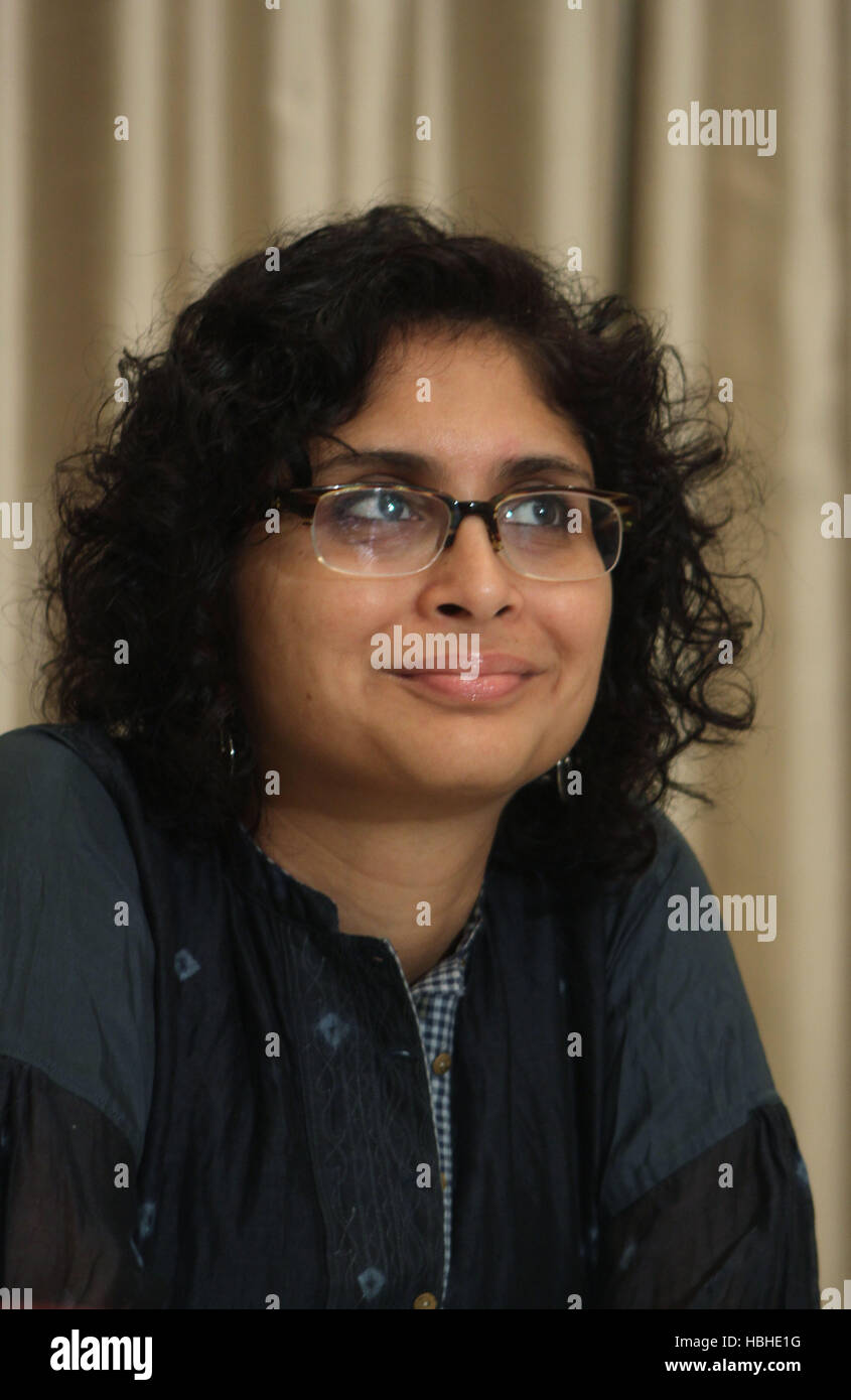 Director Kiran Rao speaks during the a press conference to promote her forthcoming film ‘Dhobi Ghat’ in Mumbai Stock Photo