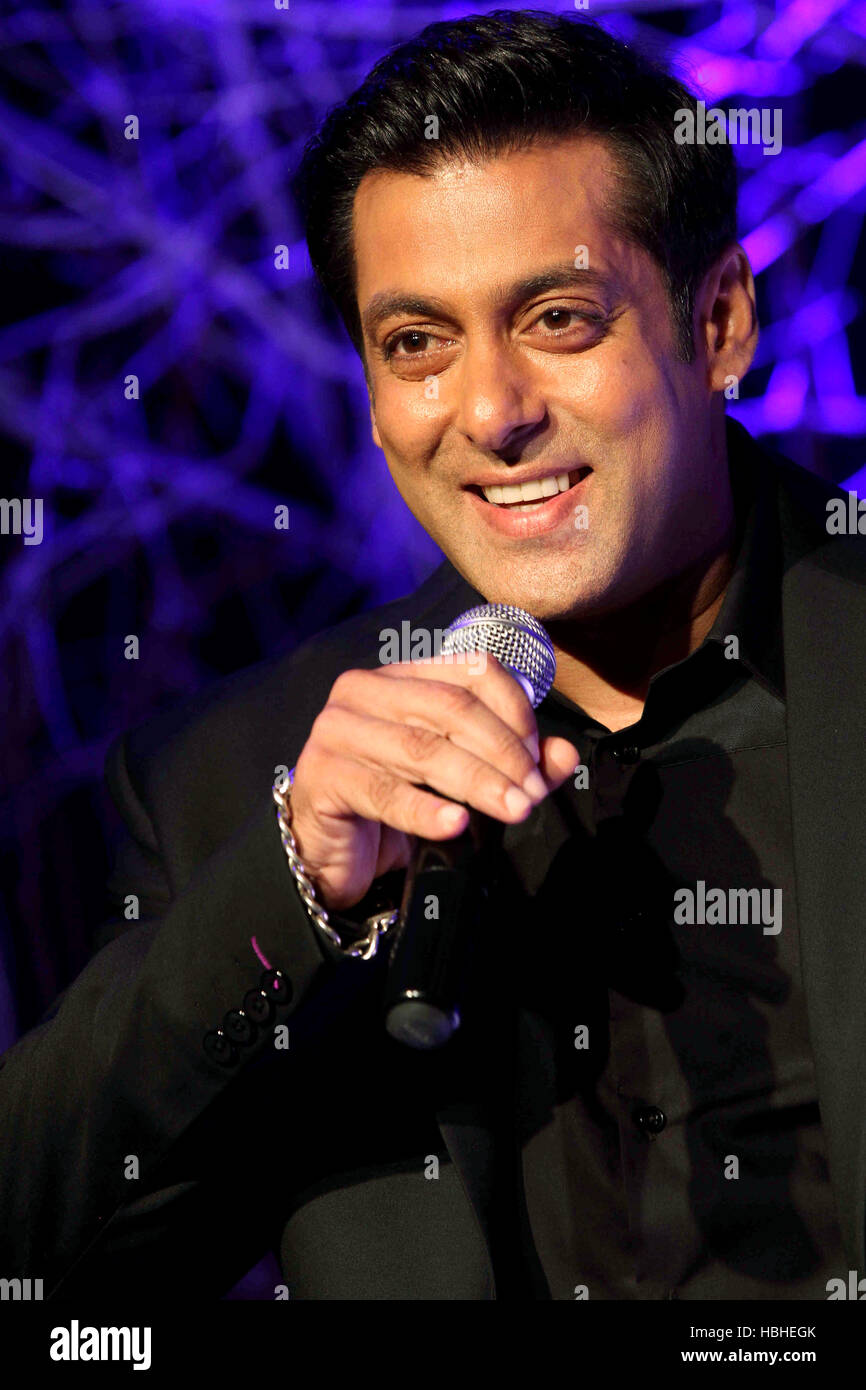 Bollywood actor Salman Khan during the press conference to announce launch of Big Boss season 7 in Mumbai, India Stock Photo