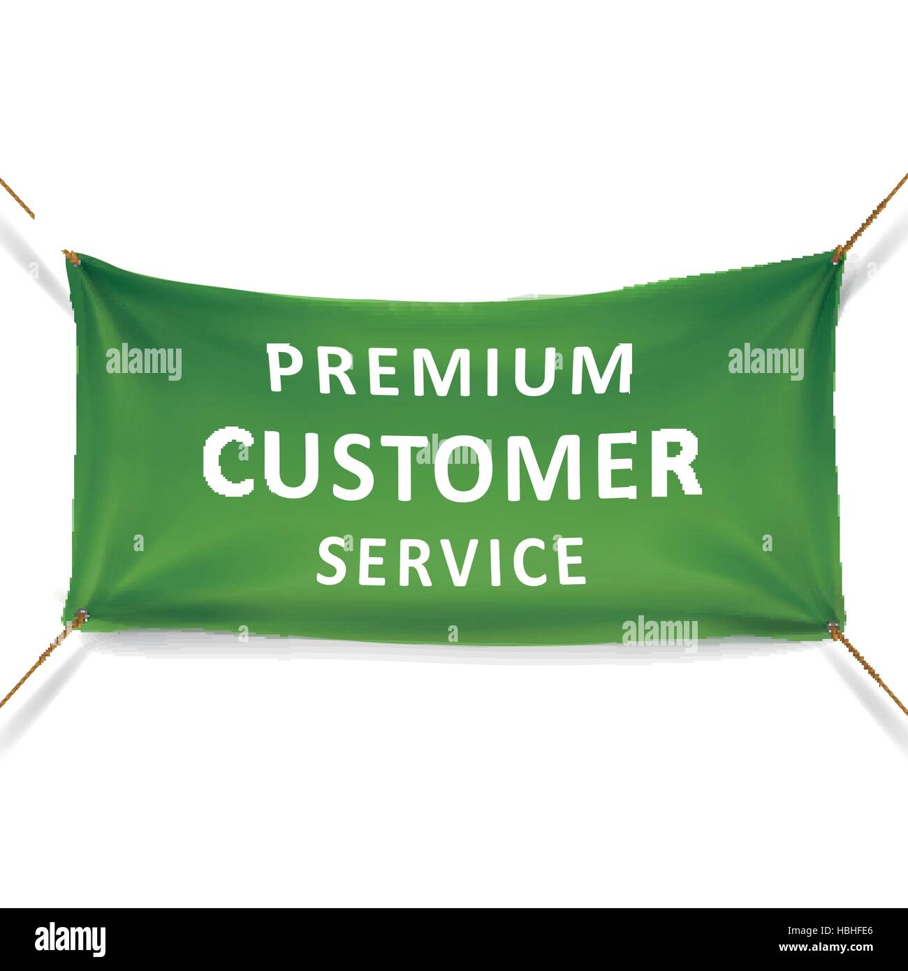 premium customer service banner over white background Stock Vector