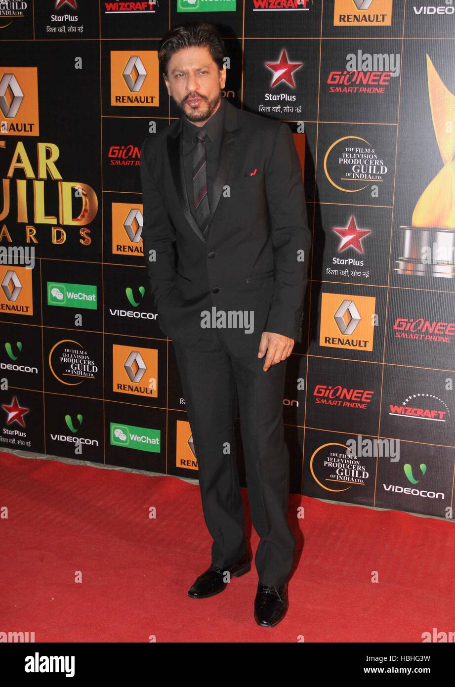 Shahrukh Khan, Indian Bollywood actor at Star Guild Awards in Mumbai, India Stock Photo