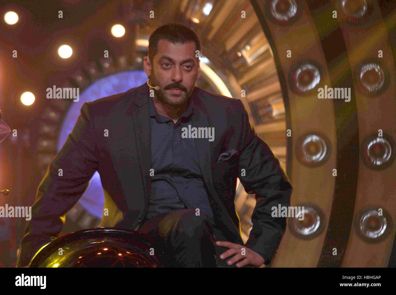 Salman Khan, Indian actor on the sets of Bigg Boss season during the promotion of Dilwale in Lonavala, Maharashtra, Stock Photo - Alamy