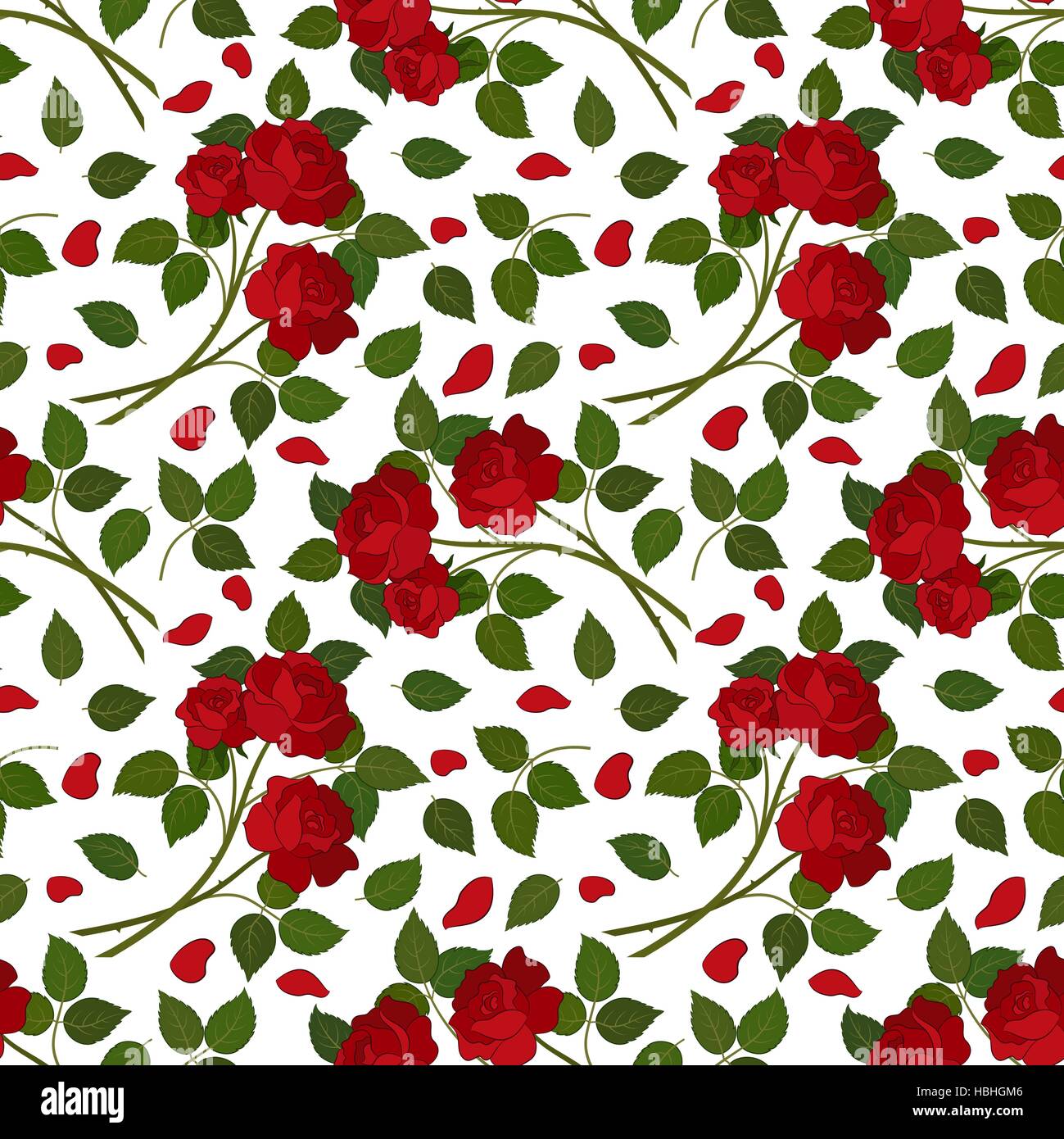 Seamless Flower Background Stock Vector Image & Art - Alamy