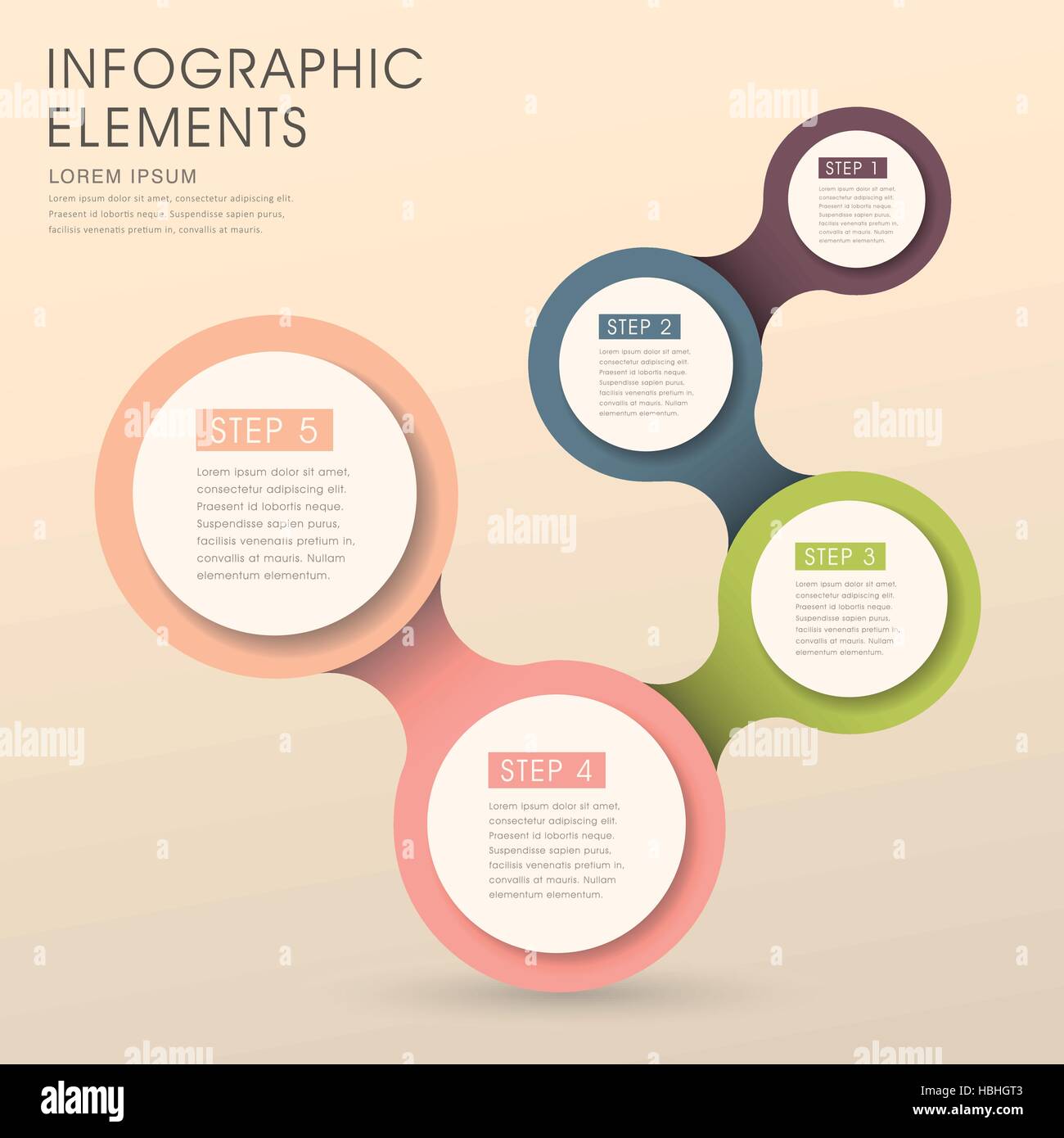 modern circle vector illustration infographic elements design Stock ...