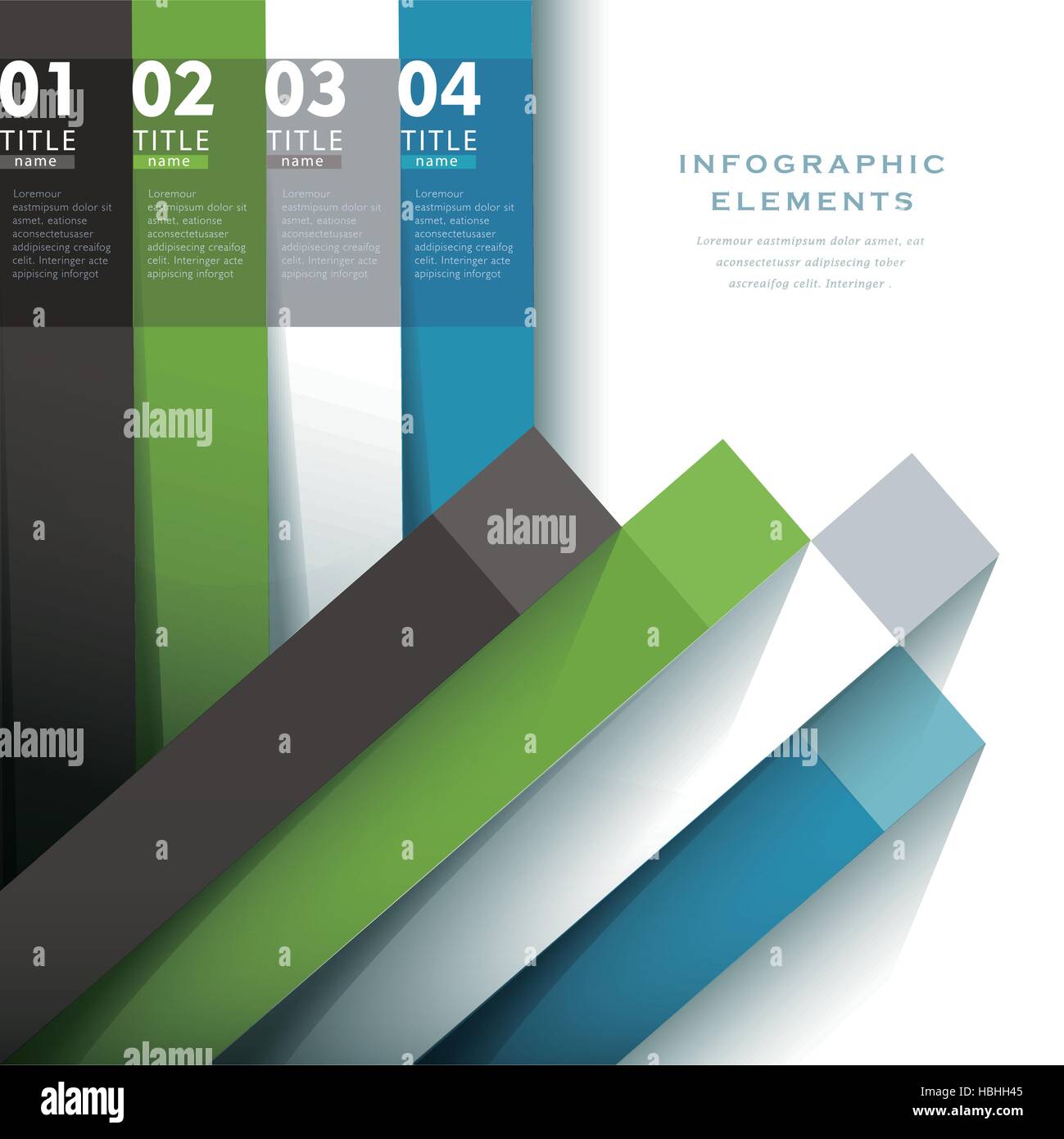 modern vector abstract 3d paper infographic elements Stock Vector Image ...