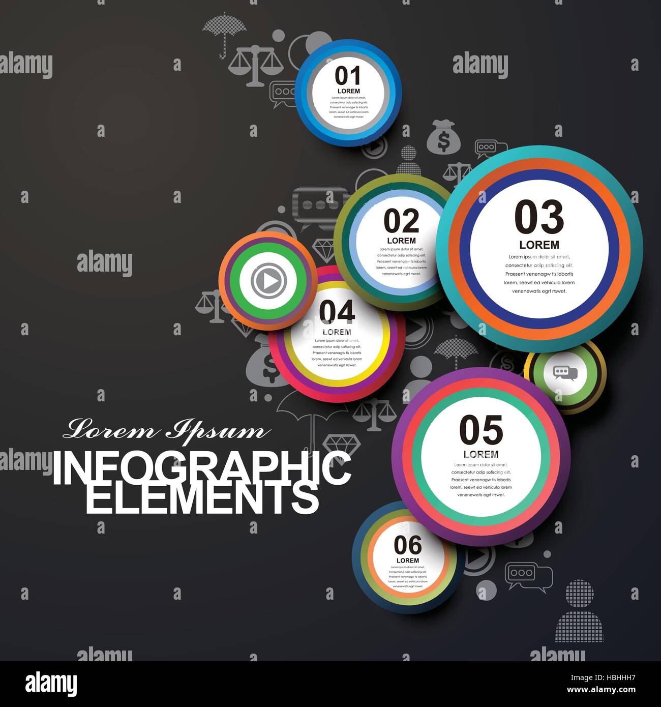 modern vector abstract circle label infographic elements Stock Vector ...