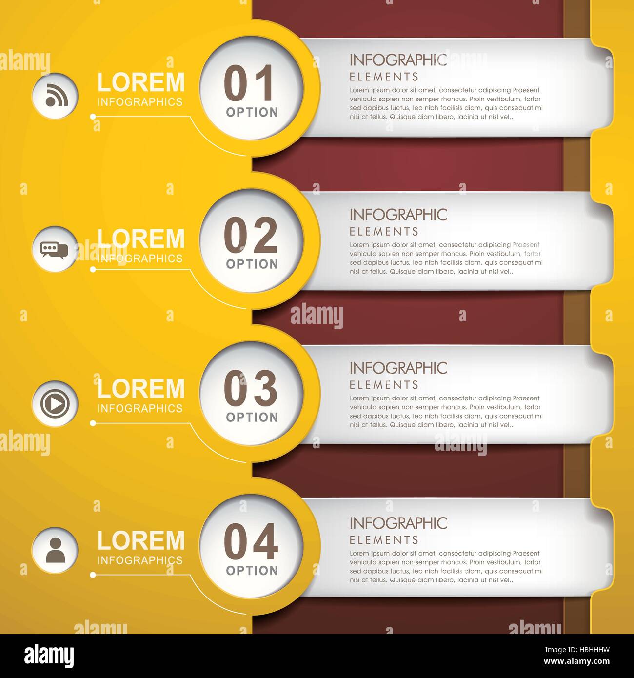 modern style vector abstract paper banner infographic elements Stock ...