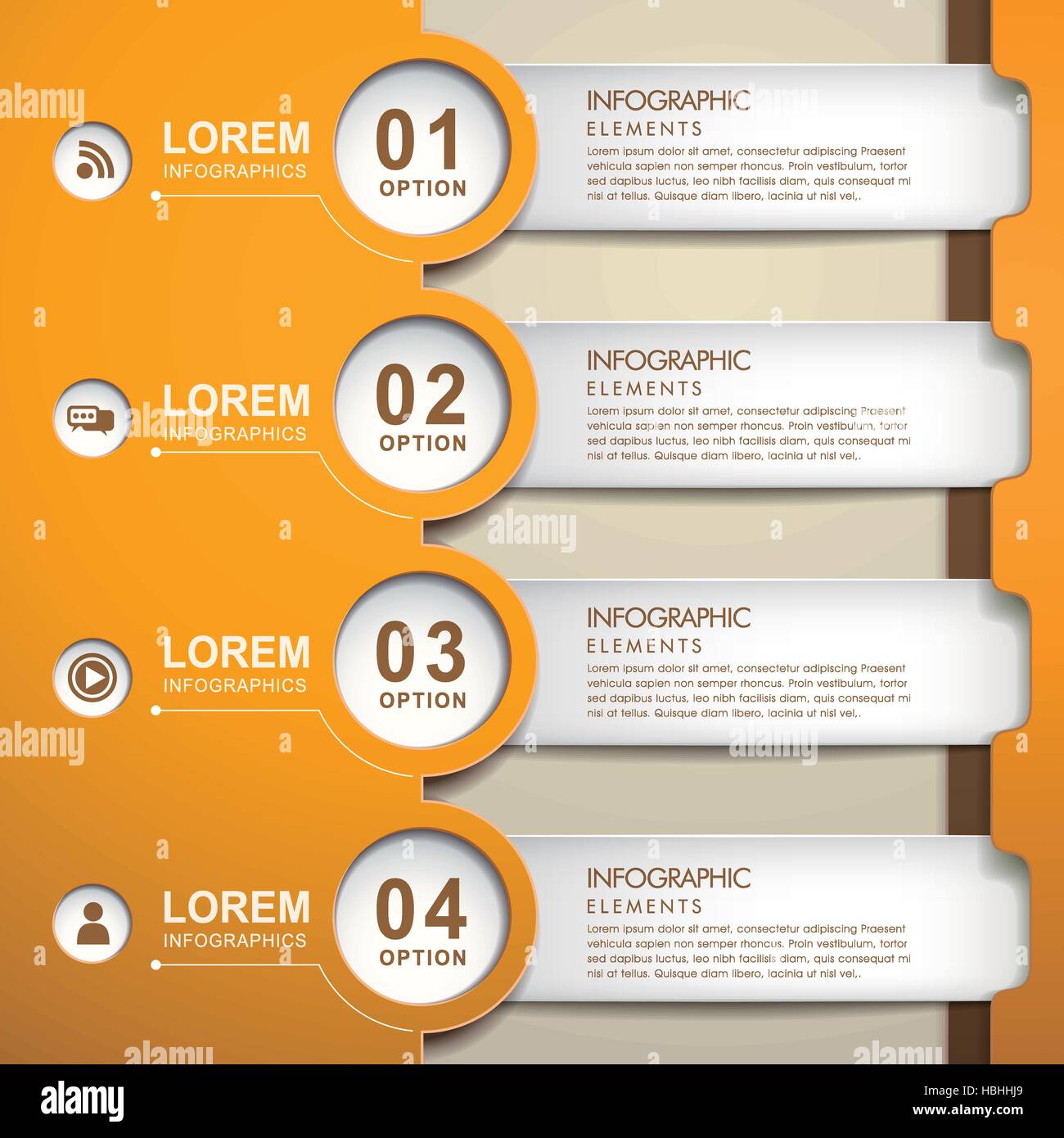 modern style vector abstract paper banner infographic elements Stock ...