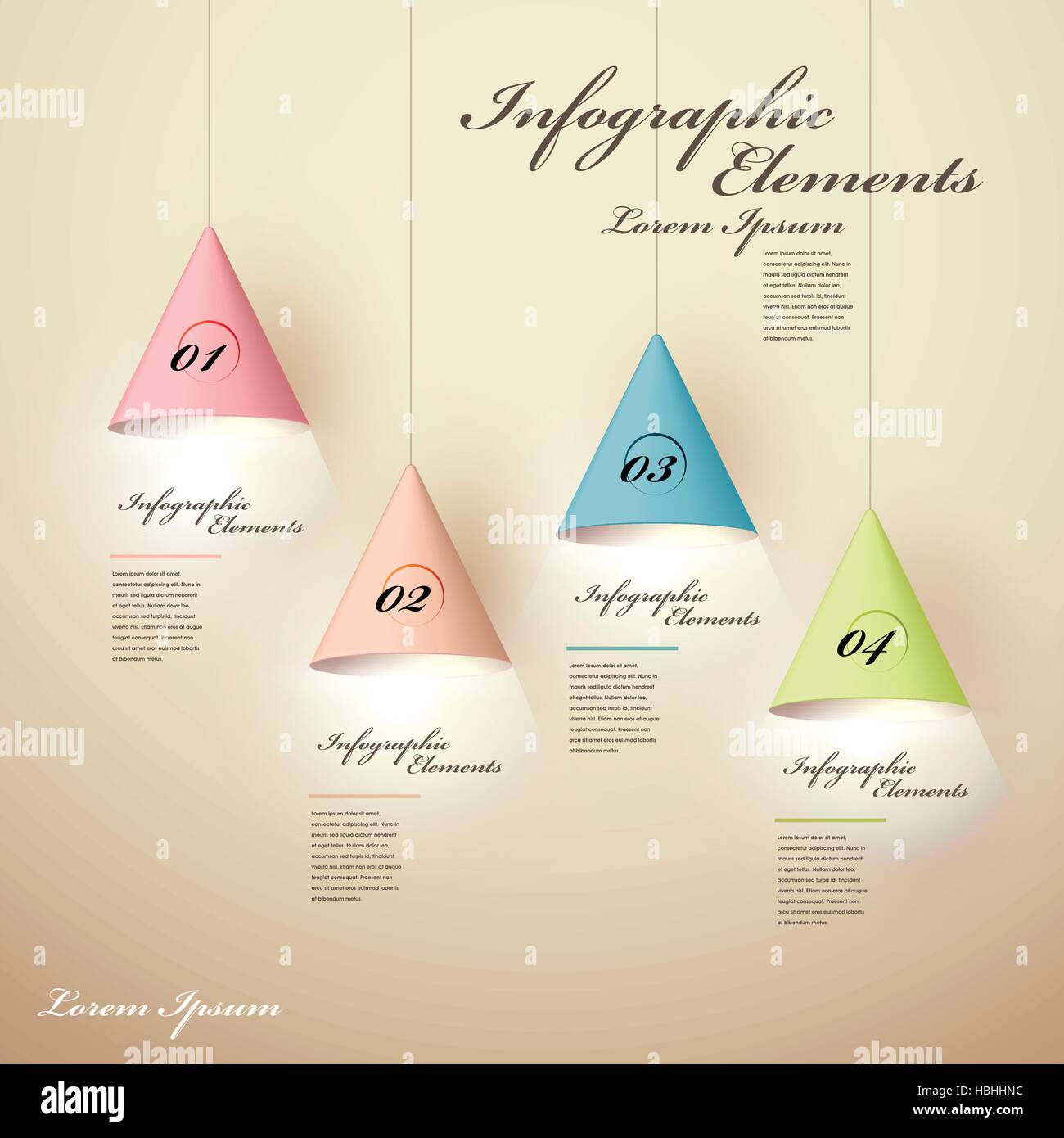 realistic vector abstract 3d luminous chandelier infographic elements ...