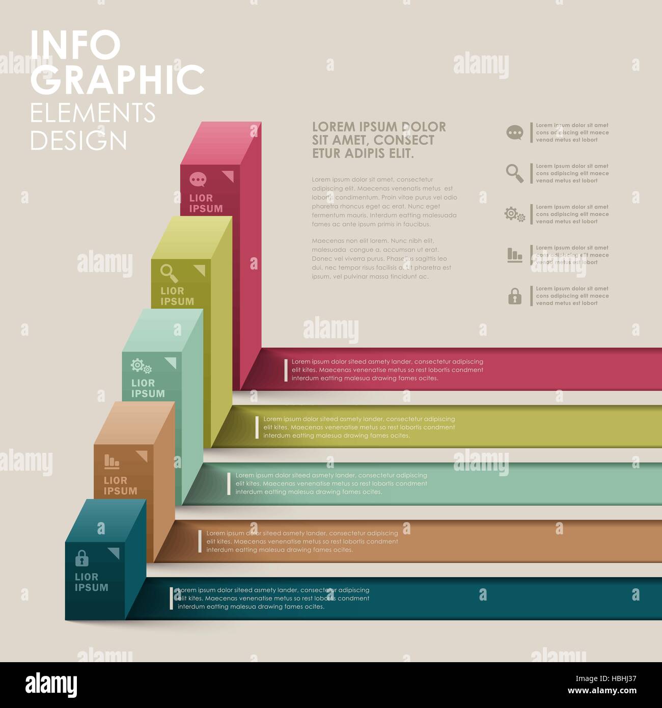 modern vector abstract bar chart infographic elements Stock Vector ...