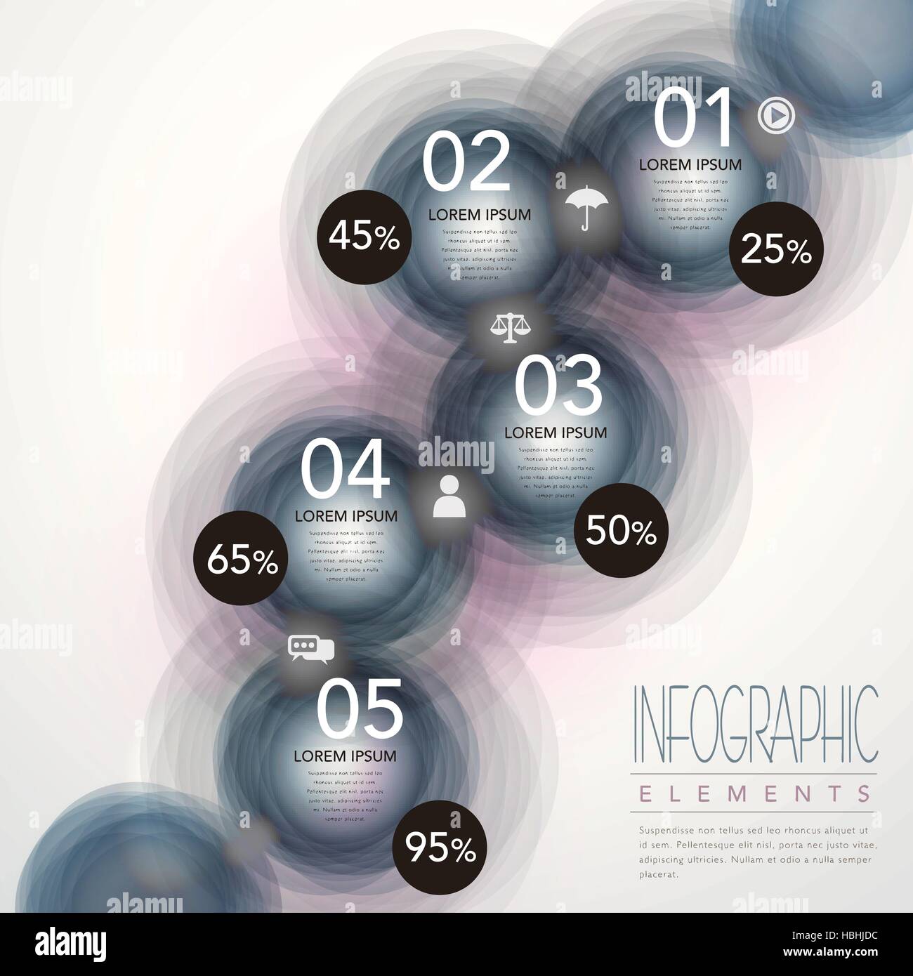 modern vector abstract circle option infographic elements Stock Vector ...