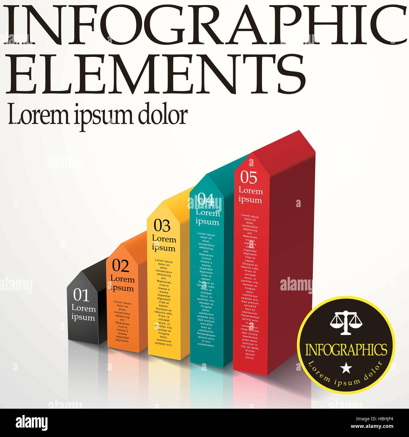modern vector abstract arrow bar infographic elements Stock Vector ...