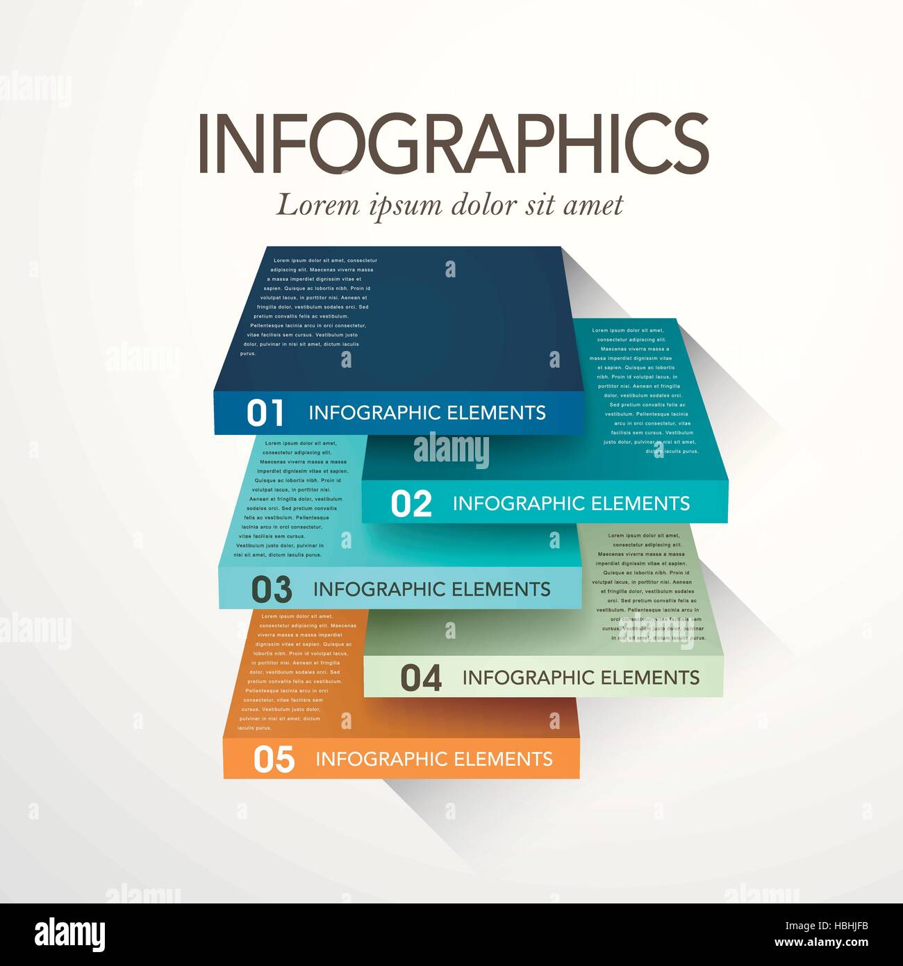 modern vector abstract colorful cube infographic elements Stock Vector ...