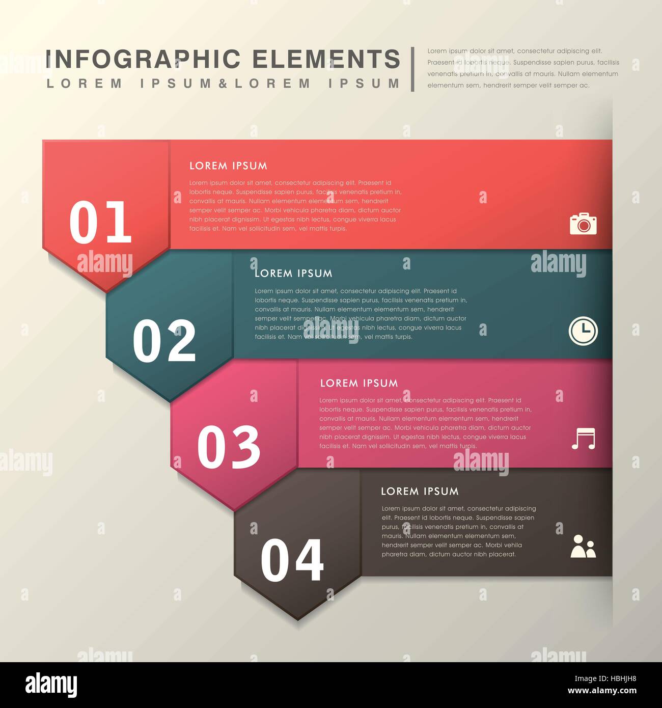 modern vector abstract colorful banner infographic elements Stock ...