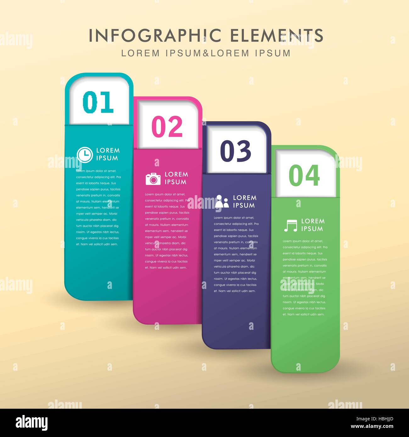 modern vector abstract colorful banner infographic elements Stock ...