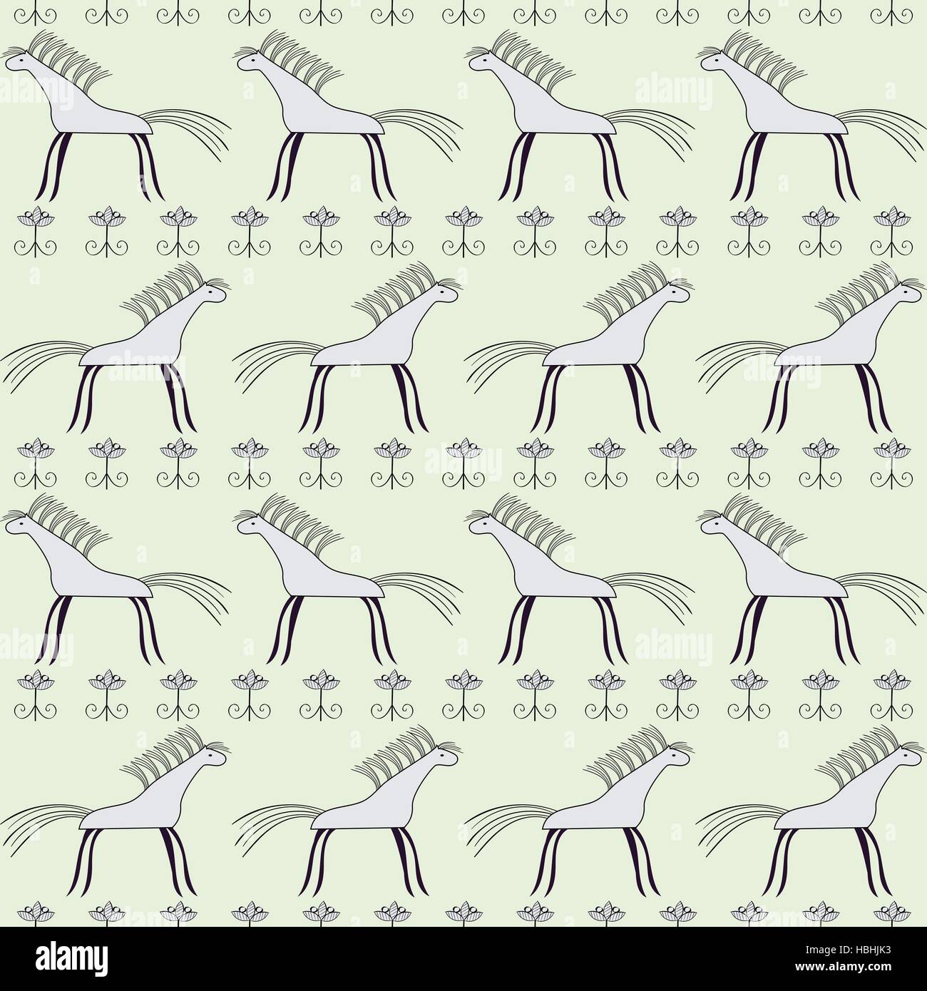 Horse seamless pattern Stock Vector Image & Art - Alamy