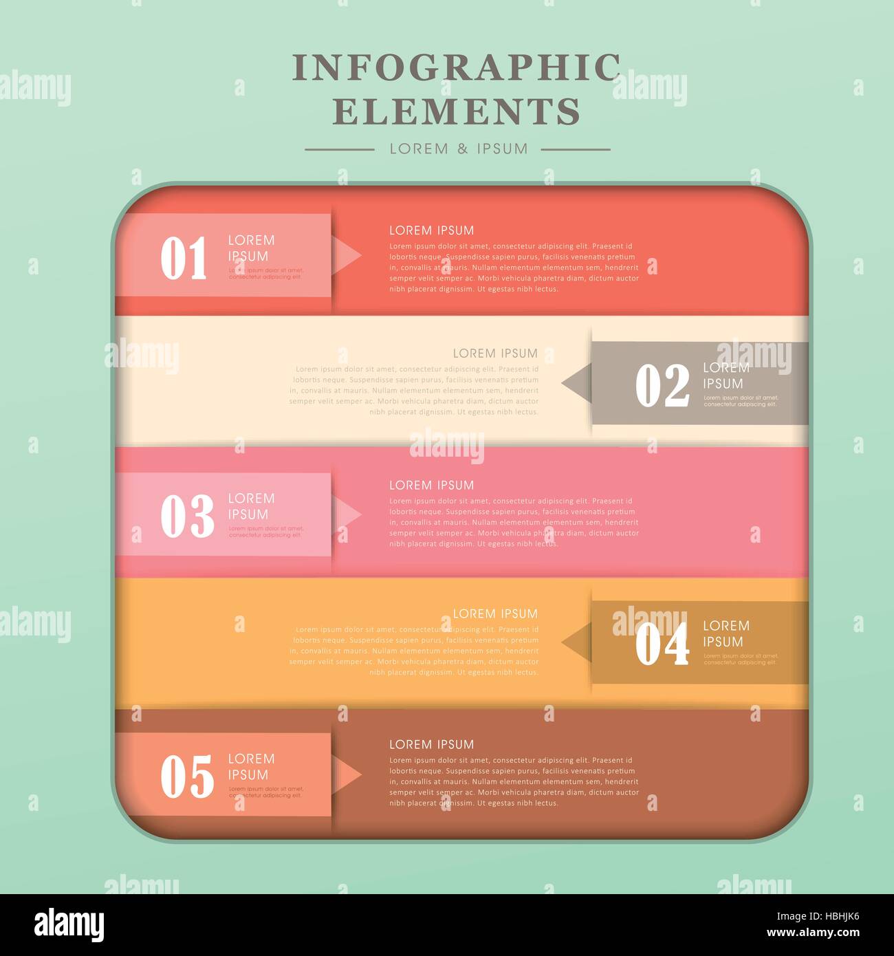 modern vector abstract colorful banner infographic elements Stock ...