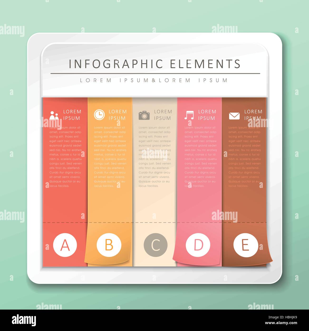 modern vector abstract origami banner infographic elements Stock Vector ...