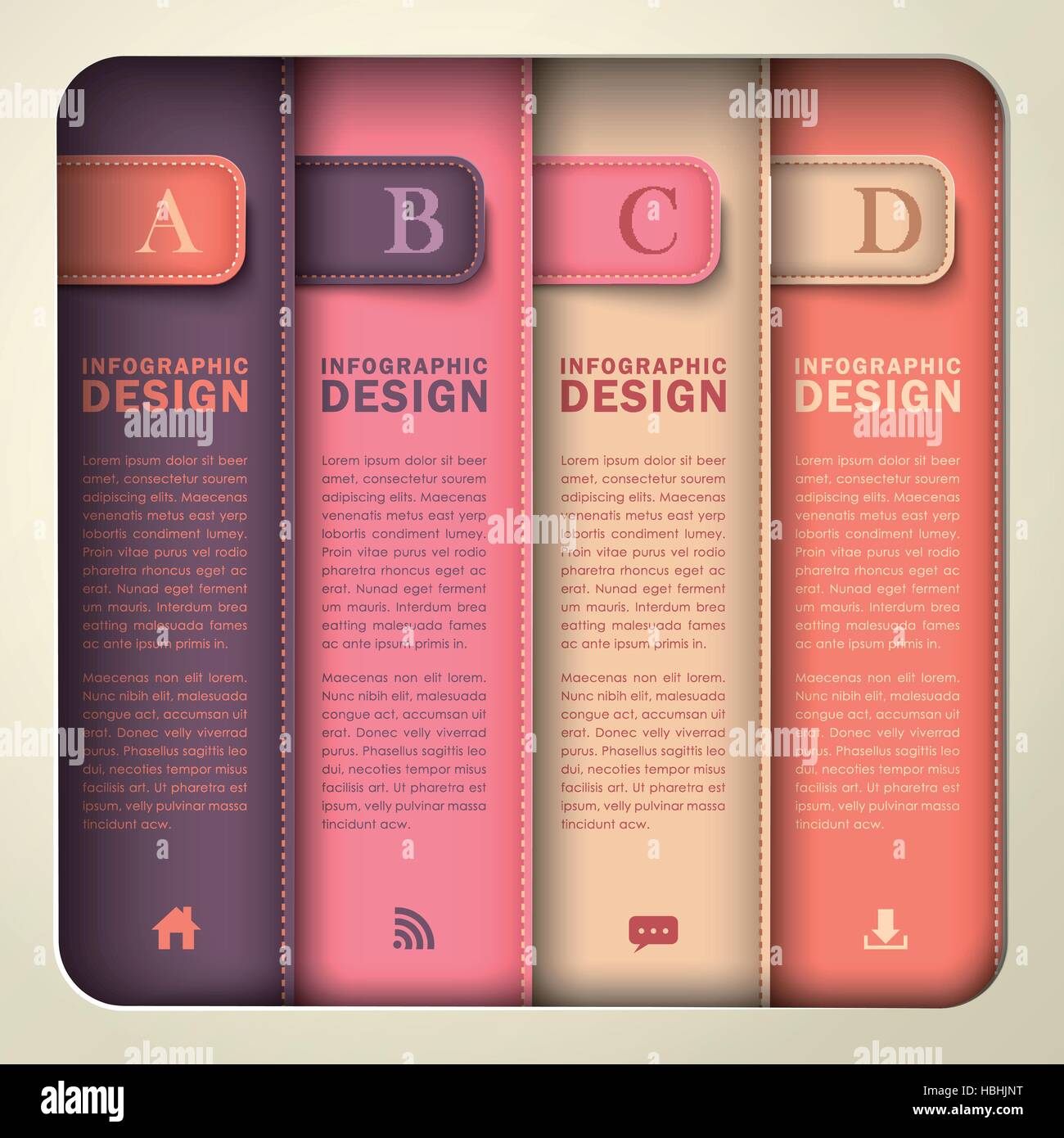 modern 3d vector abstract banner infographic elements Stock Vector ...
