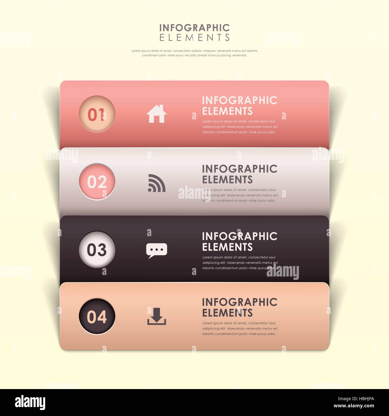 3d vector abstract origami banner infographic elements Stock Vector ...