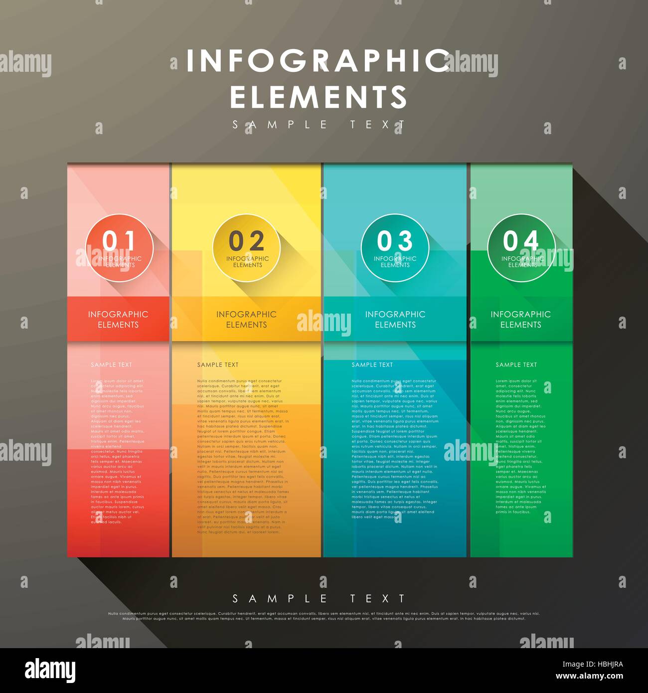 vector abstract flat design banner infographic elements Stock Vector ...